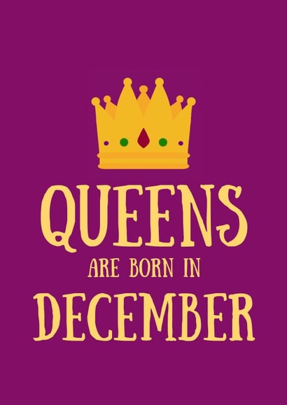 Female December Birthday Card created by SJdesigns