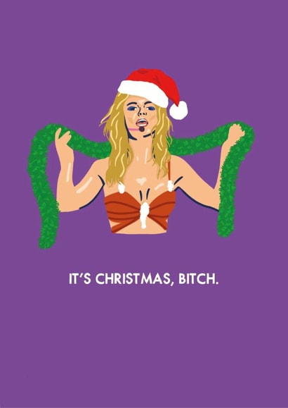 Britney Spears Christmas Card created by Zoe Spry
