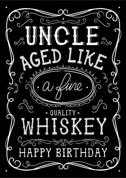 Uncle Jack Daniels Whiskey Birthday Card created by  la la la     Designs