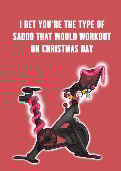 Sad Christmas Day Workout Card created by Cake For Breakfast