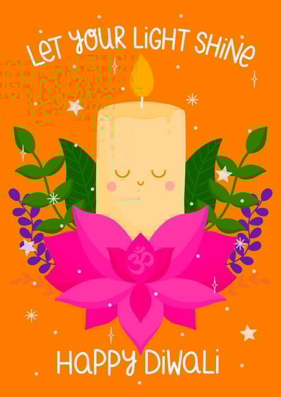 Happy Diwali Hindu Festival of Lights  created by Ludicrous Prints