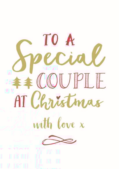 To a Special Couple at Christmas with love created by Katie Phythian Design