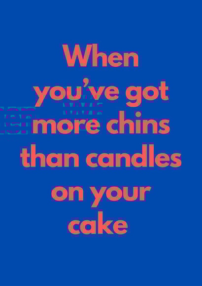 Cheeky birthday card created by Proper job studio