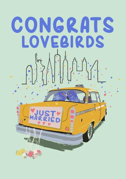 New York City - wedding greeting card created by @squiggleinthecity