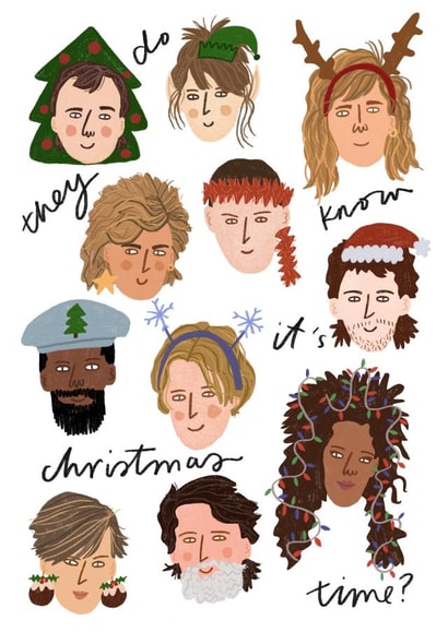 Bandaid Christmas Card created by skeletondraw