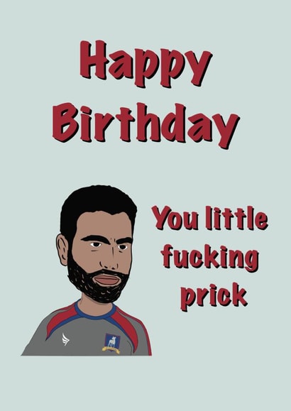 Roy Kent Happy Birthday card created by StuArt