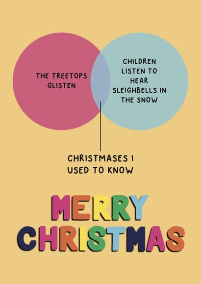 Wee Blue Coo Alternative Christmas Xmas Santa Venn Diagram Humour