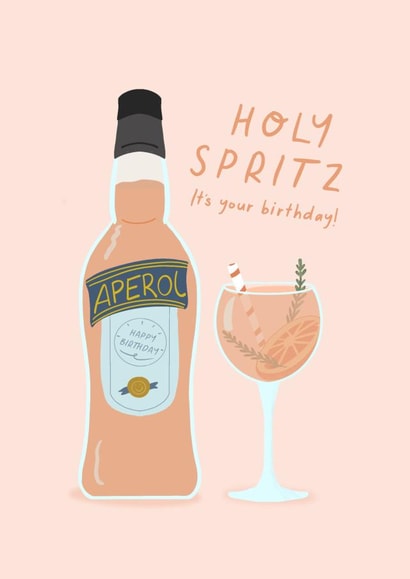 Holy Spritz! It's your birthday Card created by Doodel