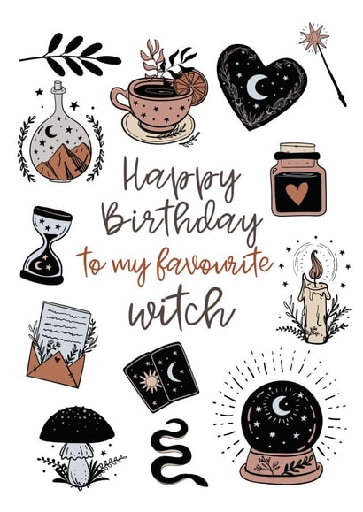 Happy birthday to my favourite witch  created by MillennialprintsCo