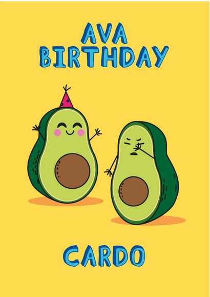 Avocado Birthday created by Kate Celia Wilson
