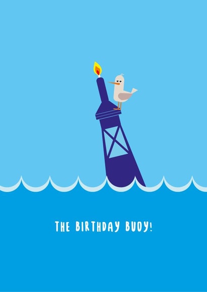 The Birthday Buoy Candle Card created by Sean Cullen