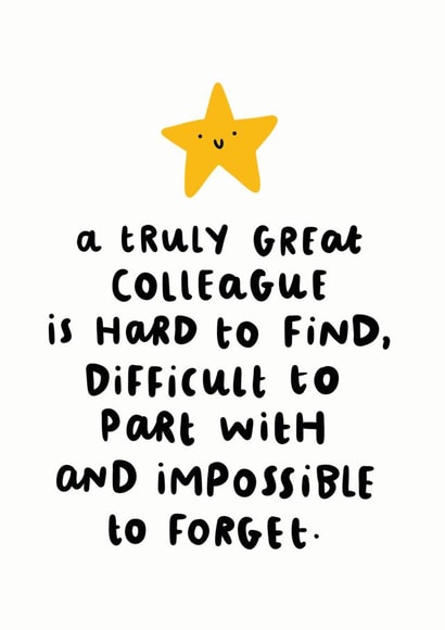 Truly Great Colleague Card created by Arrow Gift Co