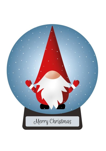Christmas Globe Gnome created by Maria McGregor
