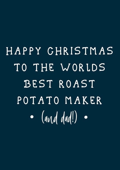 Dad Christmas card created by Ain't It Fun