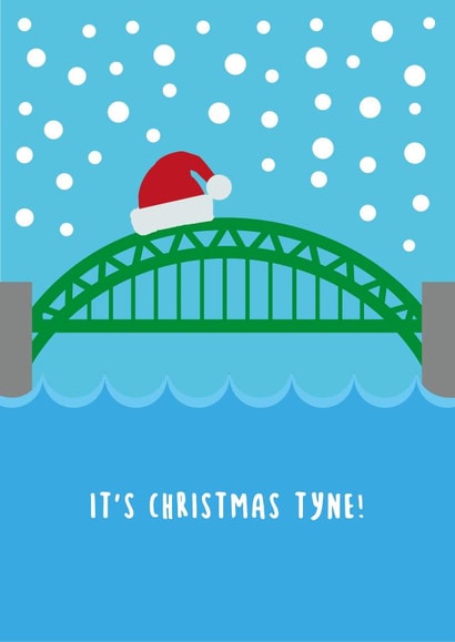 Newcastle Tyne Bridge Christmas Card created by Sean Cullen
