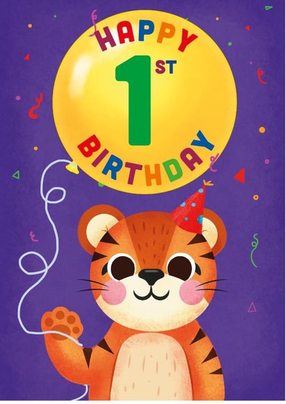 Happy 1st Birthday Tiger created by Kate Celia Wilson