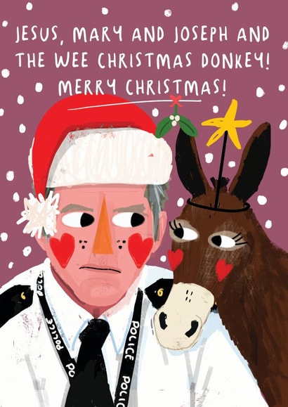 Jesus, Mary and Joseph and the Wee Christmas Donkey created by NICHOLA COWDERY ILLUSTRATIONS