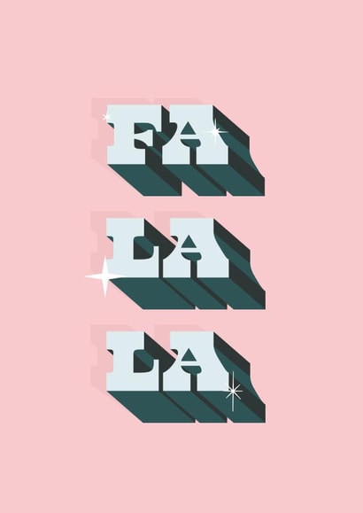 Fa La La - Christmas Cheer Card created by Zoë Bonham