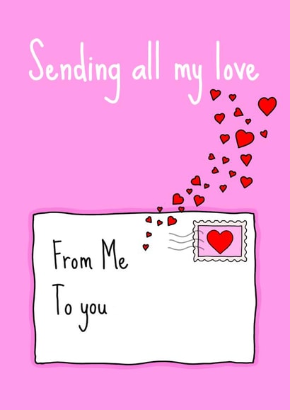 Thinking of you and sending my love card created by K.S Prints & Designs