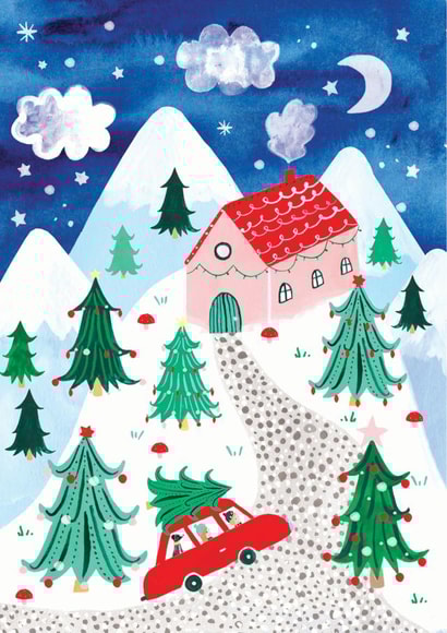 Christmas Scene Card created by Katie Whitton Design