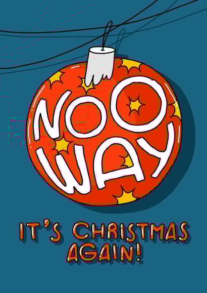 Hand-drawn Christmas greeting card created by Lena Lapina