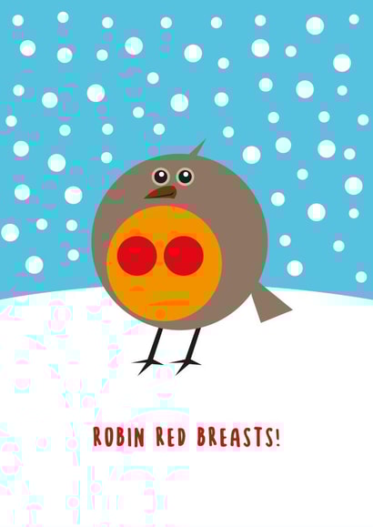 Cheeky Robin Christmas Card created by Sean Cullen