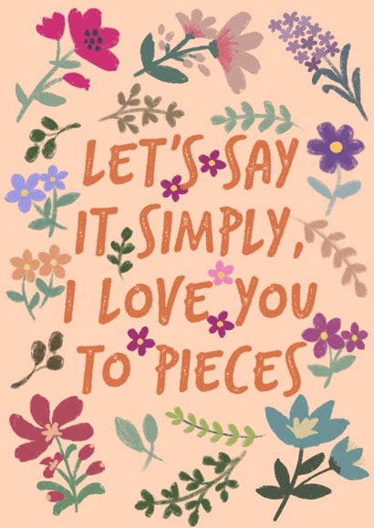 I love to pieces created by Lili's Papers Co.
