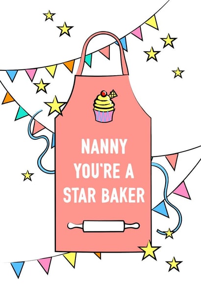 Nanny star baker card 1001 created by Adam Regester