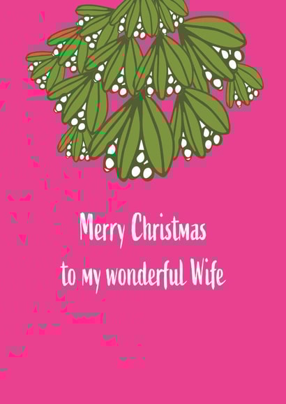 Merry Christmas to my wonderful wife created by Missycards