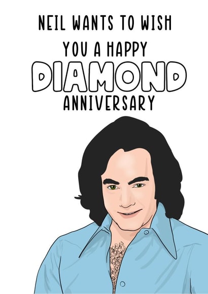 Neil Diamond Anniversary created by Daniella Illustrates