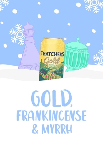 Thatchers Gold Cider Christmas Card created by The Cake Thief