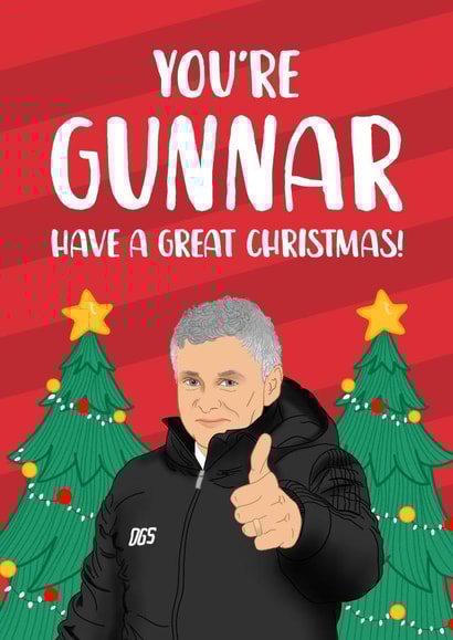 Manchester United Christmas Card 1000 created by The Cake Thief