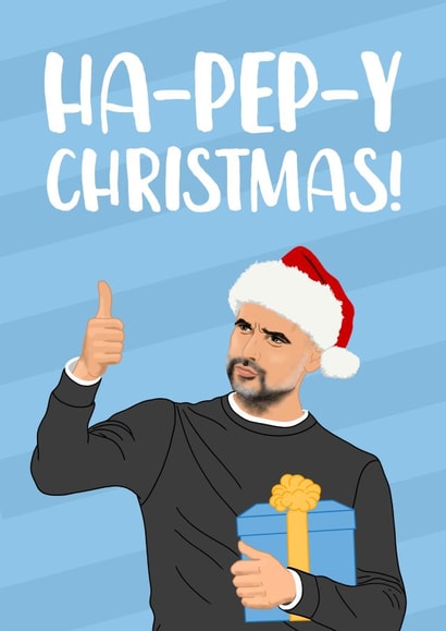 Manchester City Christmas Card created by The Cake Thief