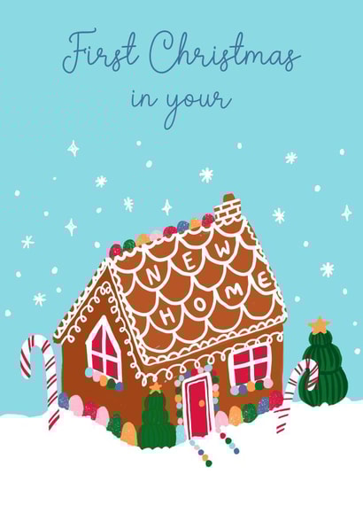 First Christmas in your New Home Gingerbread House  created by Jessie Maeve Studio