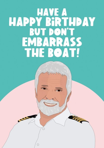 Below Deck Birthday Card created by The Foxy Lemon Co.