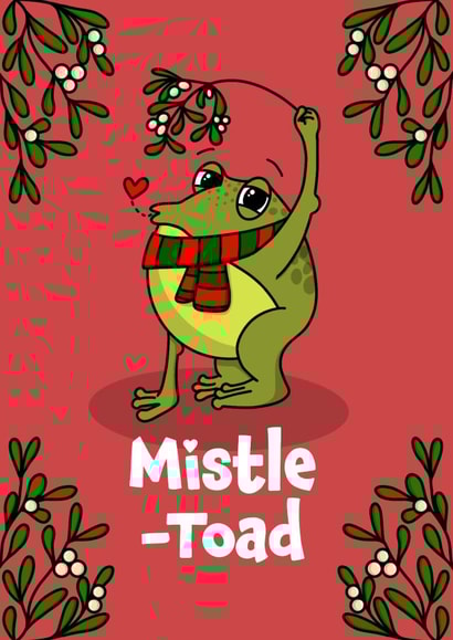 Mistle Toad Christmas Card created by BeckiLamby