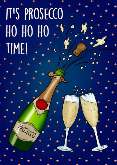 It's Prosecco Ho Ho Ho Time! created by Poppy & Mabel