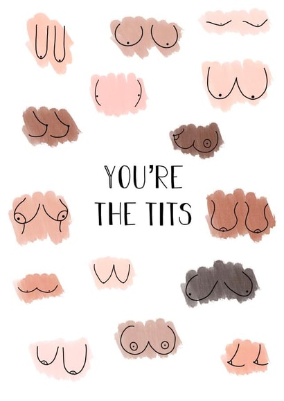 You’re the tits achievement card created by Stephenie Emily