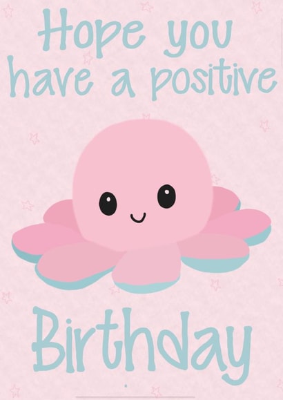 Cute octopus happy birthday card created by Amber Kilsby