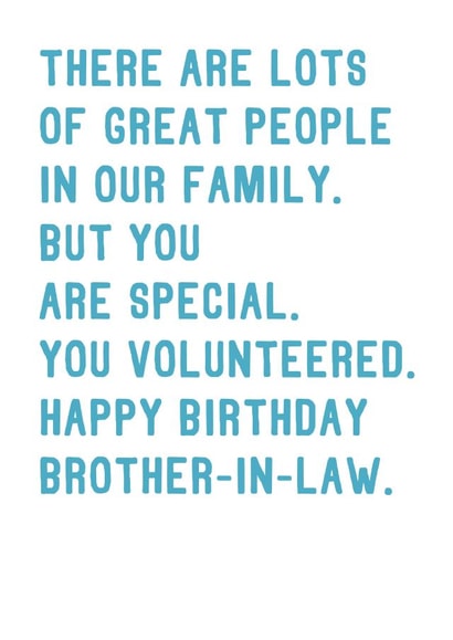 Funny Birthday Card For Brother-in-Law created by SixElevenCreations