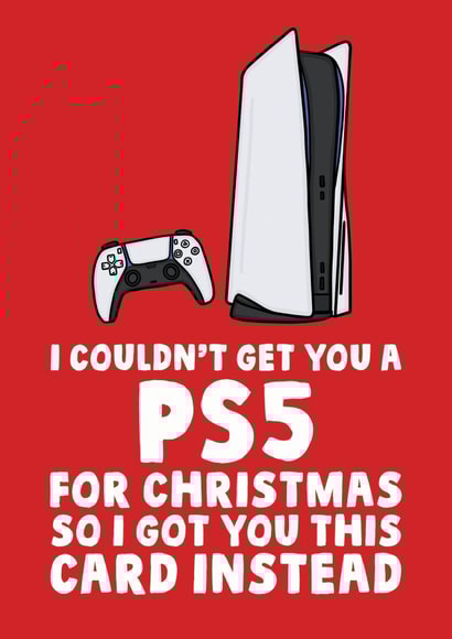 PS5 Christmas Card created by Studio Doodles