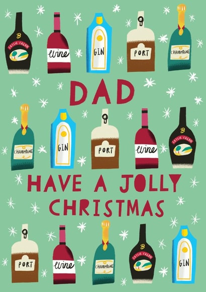 Dad Have a Jolly Boozey Christmas created by @AimeeStevens.Design