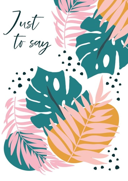 Just to say card created by Emma Charlotte Creates