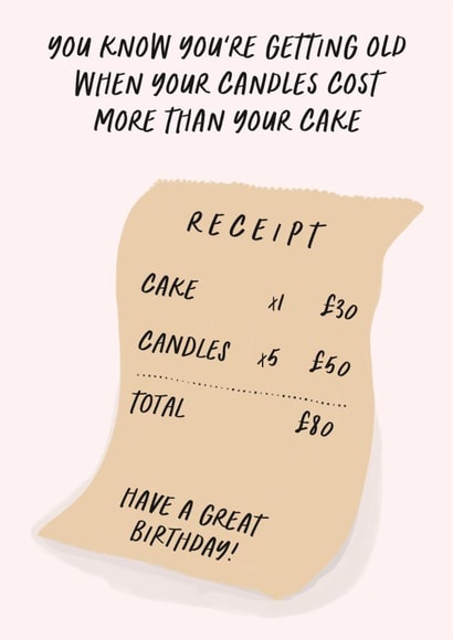 Birthday Receipt created by @tikkled.pink