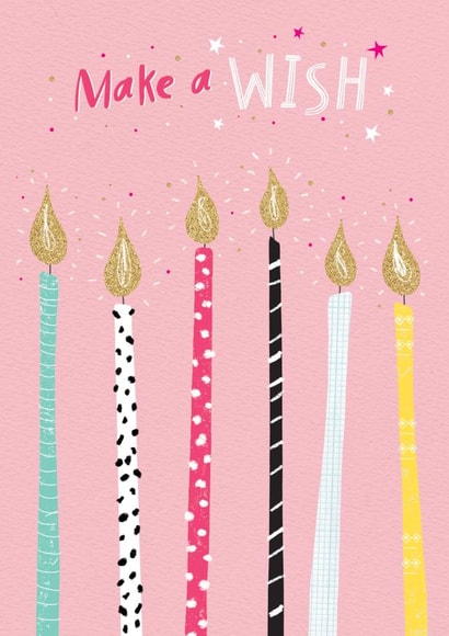 Birthday Candles make a wish card. created by cory reid