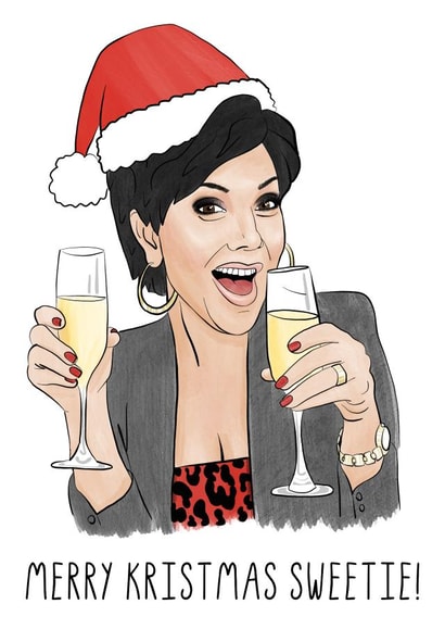 Kristmas Sweetie Cristmas Card created by Sketchy Print Co