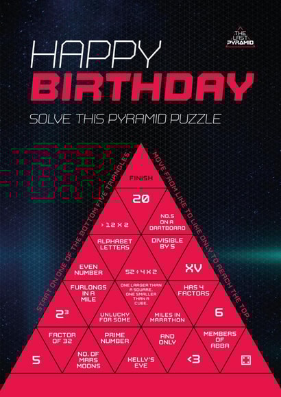 Happy Birthday Pyramid Puzzle created by Ultimate Quest