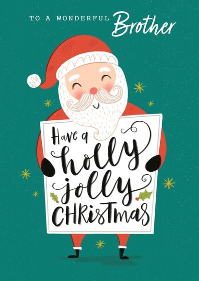 Brother Christmas Santa Card created by Dalia Clark Design