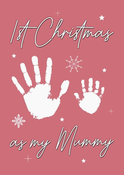 First Christmas as a mummy card created by The Girl Next Draw Cards