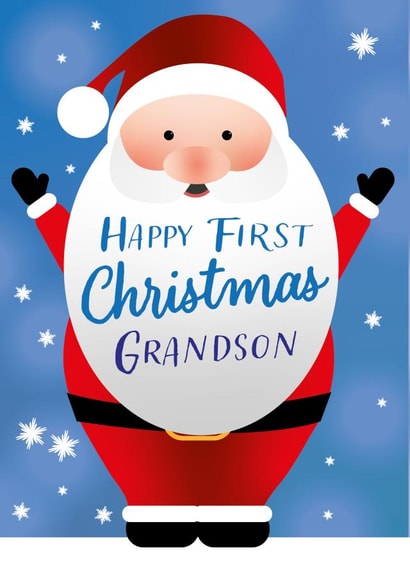 Happy 1st Christmas Grandson created by Yeti Design